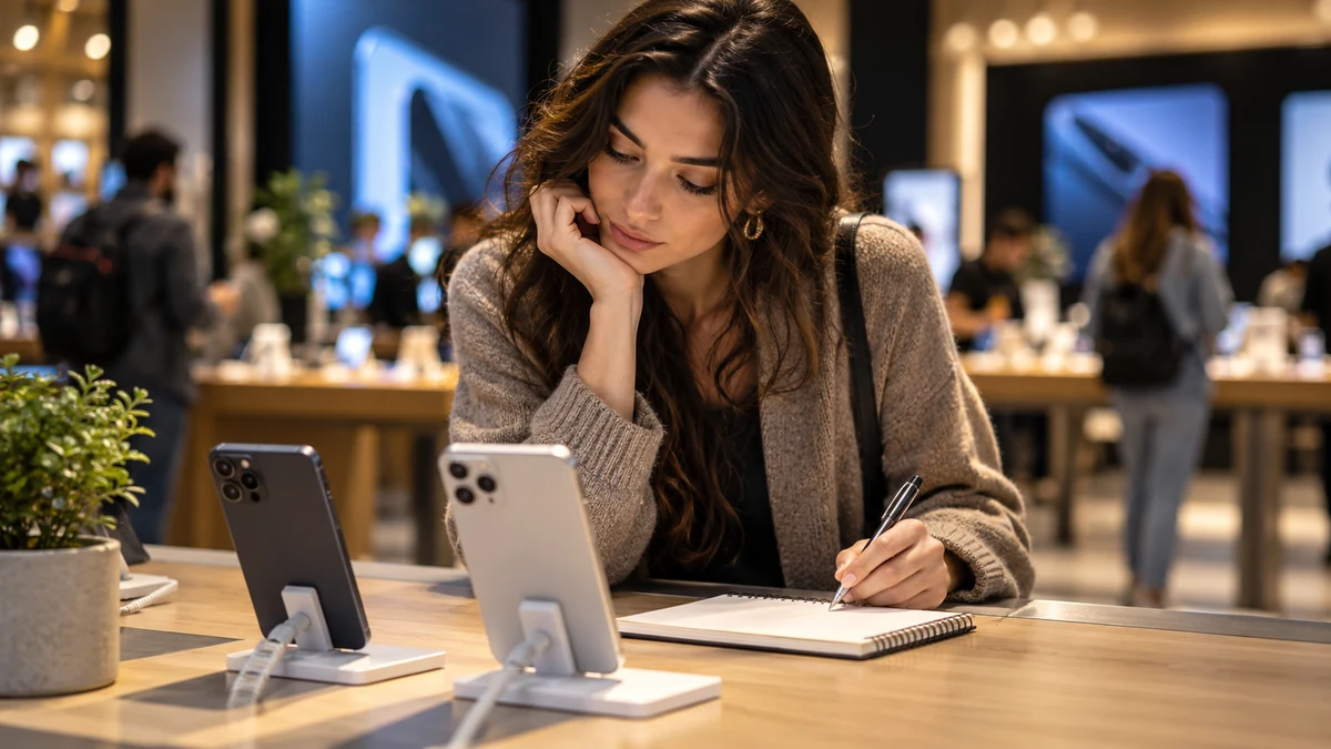 Équipements électroniques présentés dans un magasin