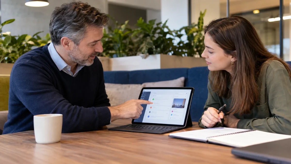 Illustration : Relecture de notes de version avec une équipe de relation client