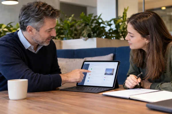 Illustration : Relecture de notes de version avec une équipe de relation client