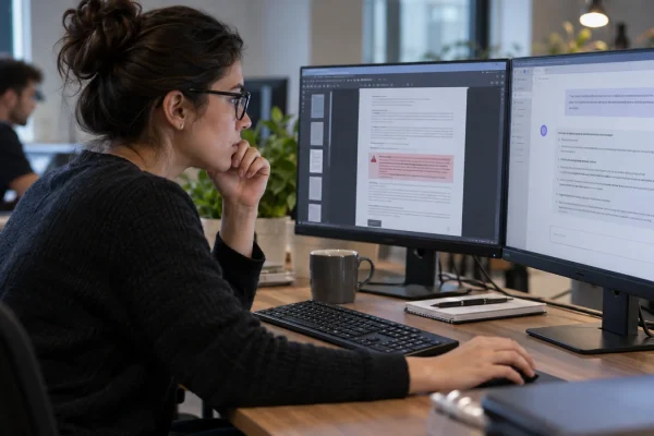 Illustration : Analyse d’un document suspect et d’une interface de dialogue avec une IA